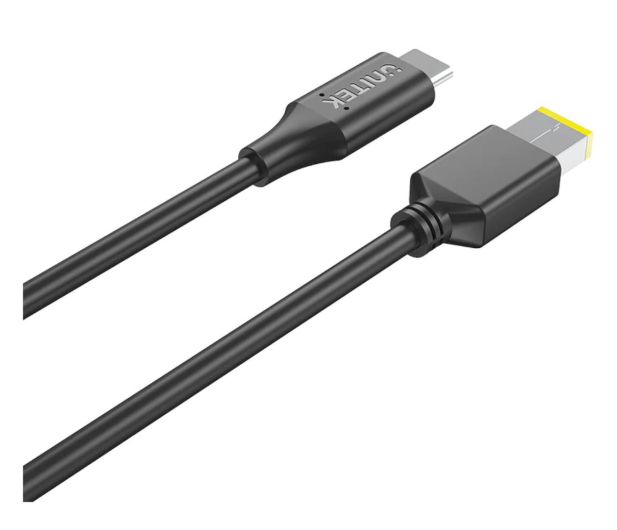 UNITEK Kabel zasilający USB-C 65W 11x4.5mm Lenovo C14115BK-1.8M - 1192126 - zdjęcie 2